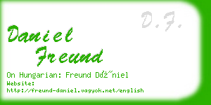 daniel freund business card